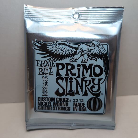 Ernie Ball 2212 Primo Slinky Nickel Wound Electric Guitar Strings 9.5-44 Gauge - Picture 1 of 5